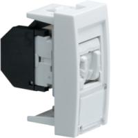 Розетка информационная 22.5X45, RJ45 Кат. 6 FTP 9 конт, RAL9010 белый. SYSTO HAGER