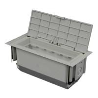 Лючок для твердых стен (белый) KOPOBOX MINI L_HB