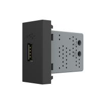 Розетка USB LIVOLO с блоком питания черная BB-C7-1USB-12 (механизм)