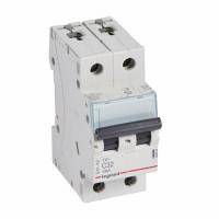 Автоматический выключатель TX3 10kA 32A 2П тип С. Legrand