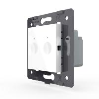 Двухклавишный сенсорный выключатель Livolo Module, цвет белый (механизм)