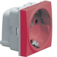 Розетка 16A 250В AC, винтовые клеммы, красный. SYSTO HAGER