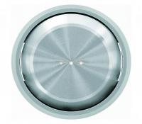 Выключатель одноклавишный с подсветкой ABB Skymoon, 10 А, хром 8101 + 6192 BL + 8601.3 CR