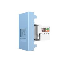 Розетка интернет RJ-45 кат. 6 Livolo, цвет синий (механизм)