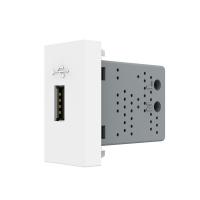 Розетка USB LIVOLO с блоком питания белая BB-C7-1USB-11 (механизм)