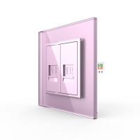 Розетка Livolo ТЛФ/КОМП RJ-45 Розовая