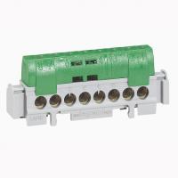 Клеммная колодка IP 2X земля, зеленая 8 x 1,5-16 мм² длина 75 мм. Legrand