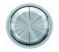 Переключатель двухклавишный ( с 2-х мест) ABB Skymoon, 10 А, хром 8122 + 8611 CR
