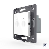 Двухклавишный сенсорный выключатель Livolo Module с функцией радиоуправления, цвет белый (механизм)