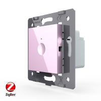 Одноклавишный сенсорный выключатель Livolo ZigBee Module, цвет розовый (механизм)