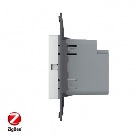 Двухклавишный сенсорный выключатель Livolo ZigBee Module, цвет серый (механизм)