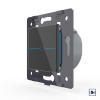 Дверной звонок LIVOLO Quadro 1 клавиша Черный (механизм)