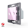 Двухклавишный сенсорный выключатель Livolo ZigBee Module, цвет розовый (механизм)