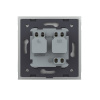 Розетка электрическая 220В LIVOLO серая VL-C7C1EU-15