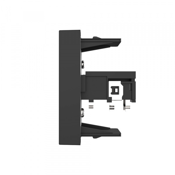 Розетка стерео аудио LIVOLO TRS 6.3 jack черная BB-C7-1M1-12 (механизм)