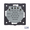 Одноклавишный сенсорный выключатель Livolo Quadro 12/24В с функцией радиоуправления, цвет золотой (механизм)