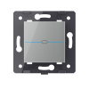 Выключатель LIVOLO Quadro 1 клавиша Серый (механизм)