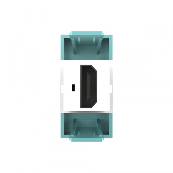 Розетка HDMI 2.0 Livolo, цвет зеленый (механизм)