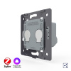 Двухклавишный проходной сенсорный выключатель Livolo ZigBee (механизм) VL-FC2SZ-2G