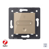 Одноклавишный проходной сенсорный диммер Livolo ZigBee, цвет золотой (механизм) VL-FC1SDZ-2AP
