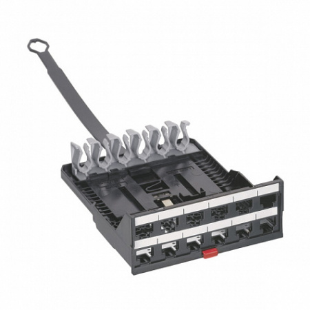 Патч-панель укомплектованная-19''-1U-категория 6-STP-24xRJ 45. Legrand