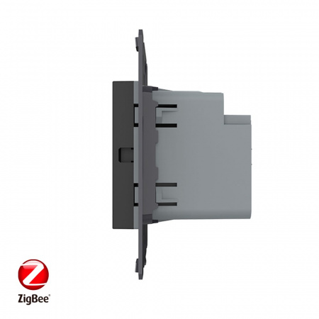 Одноклавишный сенсорный выключатель Livolo ZigBee Module, цвет черный (механизм)