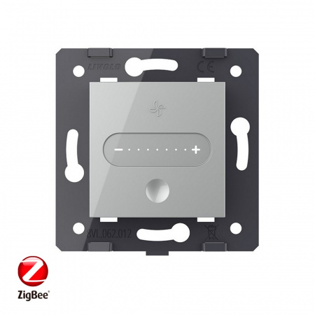 Регулятор вытяжки ZigBee Livolo, цвет серый (механизм) VL-FC1GZ-2IP