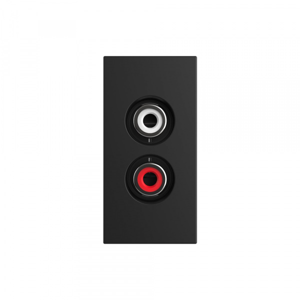 Розетка мультимедийная AUDIO RCA LIVOLO черная BB-C7-1AD-12 (механизм)