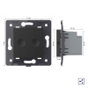Двухклавишный проходной сенсорный выключатель Livolo Module, цвет черный (механизм)