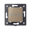 Выключатель LIVOLO Quadro 1 клавиша Золотой (механизм)