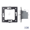 Одноклавишный проходной сенсорный выключатель Livolo Module с функцией радиоуправления, цвет белый (механизм)