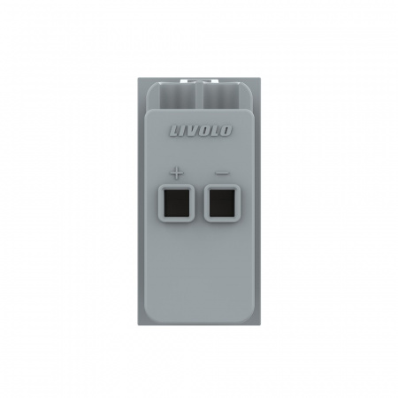 Розетка акустическая на зажимах Livolo, цвет черный (механизм) VL-FCSD-1BPS01
