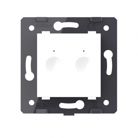Двухклавишный сенсорный выключатель Livolo Module, цвет белый (механизм)