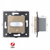 Датчик движения ZigBee Livolo, цвет золотой (механизм) VL-FCUZ-2AP