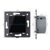 Выключатель LIVOLO Quadro 2 клавиши Черный (механизм)