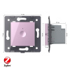 Одноклавишный сенсорный выключатель Livolo ZigBee Module, цвет розовый (механизм)