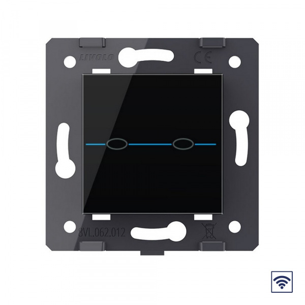 Сенсорный выключатель радиоуправляемый 2 клавиши LIVOLO Quadro VL-Q702R (механизм)