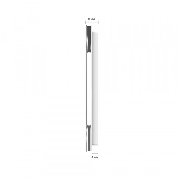 Панель для двух двухклавишных выключателей LIVOLO белая BB-C7-C2/С2-11