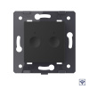 Двухклавишный сенсорный выключатель Livolo Module с функцией радиоуправления, цвет черный (механизм)
