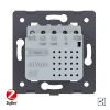 Двухклавишный проходной сенсорный выключатель Livolo ZigBee Module, цвет синий (механизм)