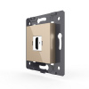 Розетка 1 пост HDMI 2.0 Livolo, цвет золотой (механизм) VL-FCHD-2AP