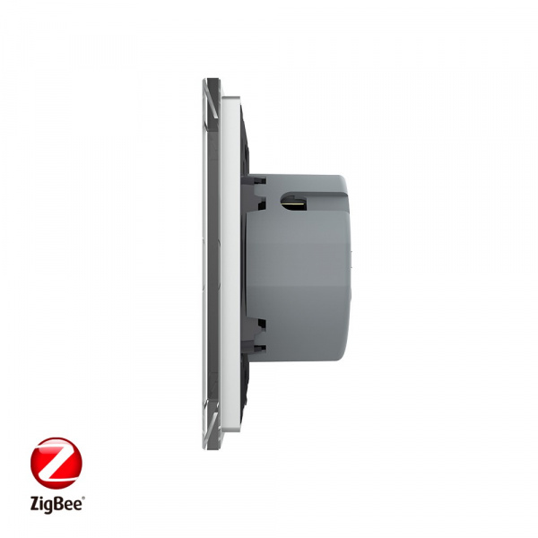 Сенсорный выключатель Livolo ZigBee (Wi-Fi) 1 клавиша 1 пост Серый