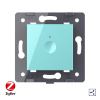 Одноклавишный проходной сенсорный выключатель Livolo ZigBee Module, цвет зеленый (механизм)