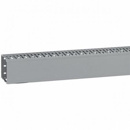 Кабель-канал перфорированный Transcab 80x60 мм, Серый. Legrand