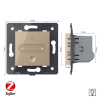 Одноклавишный проходной сенсорный диммер Livolo ZigBee, цвет золотой (механизм) VL-FC1SDZ-2AP