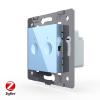 Двухклавишный сенсорный выключатель Livolo ZigBee Module, цвет синий (механизм)