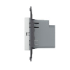 Розетка USB type C с блоком питания 45W Livolo, цвет серый (механизм) VL-FCUC-2IP