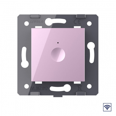 Одноклавишный сенсорный выключатель Livolo Module с функцией радиоуправления, цвет розовый (механизм)