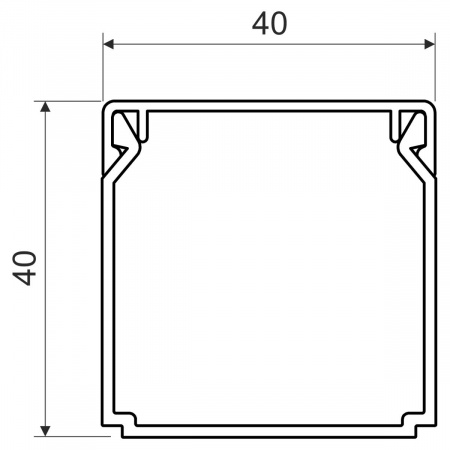 магистральные кабельные каналы LHD 40X40_HC