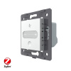 Регулятор вытяжки ZigBee Livolo, цвет серый (механизм) VL-FC1GZ-2IP